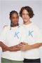 Kickers Stijlvolle Big-K T-shirt Beige Unisex - Thumbnail 2