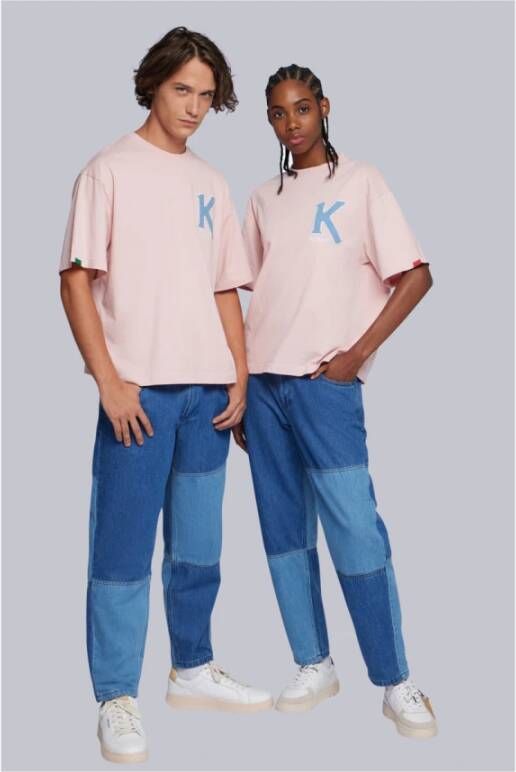 Kickers Organic Big-k Tshirt Roze Unisex