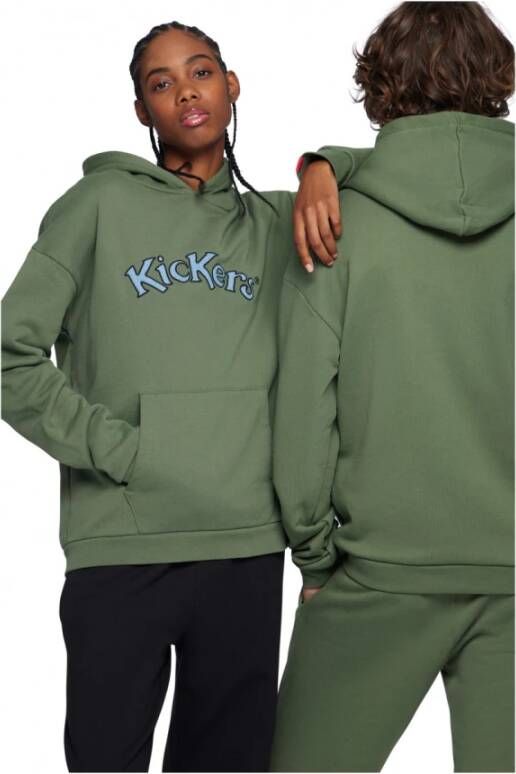 Kickers Organic Kick Hoodie Groen Unisex