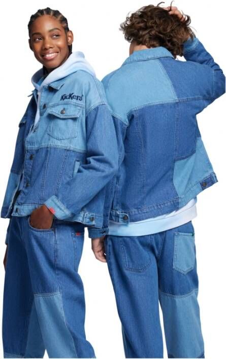 Kickers Organic Mix Jacket Denim Blauw Unisex