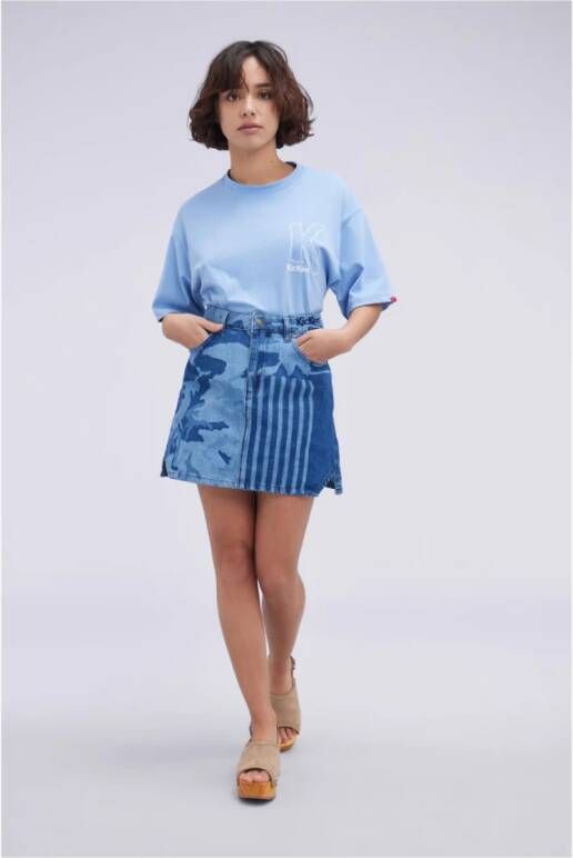 Kickers Skirt Blauw Dames
