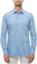 Kiton Casual Bladprint Overhemd met Lange Mouwen Blauw Heren - Thumbnail 2