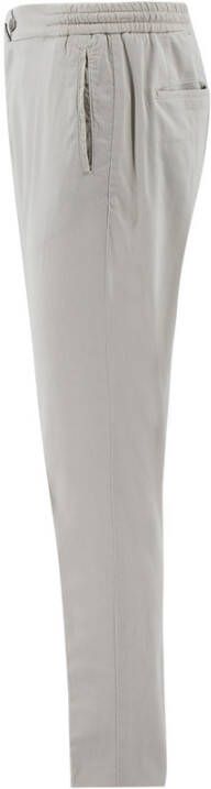 Kiton Casual Stijl Broek met Verstelbare Tailleband Grijs Heren