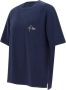 Kiton Heren Navy Blauw Katoenen T-shirt met Logo Zak Blauw Heren - Thumbnail 2