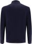 Kiton Navy Blue Zip Polo Shirt voor Heren Blauw Heren - Thumbnail 2