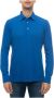 Kiton Cornflower Blue Polo Shirt met Lange Mouwen Blauw Heren - Thumbnail 2