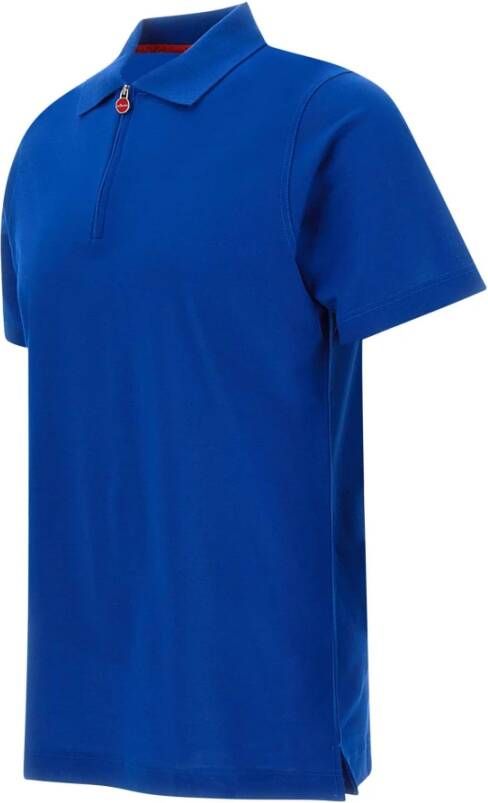 Kiton Tijdloos Poloshirt voor Heren Blauw Heren
