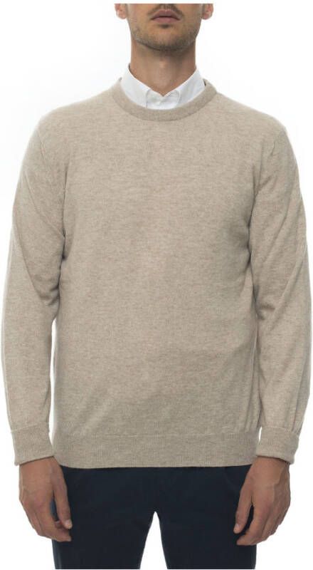 Kiton Handgemaakte Cashmere Trui Beige Heren