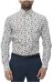 Kiton Bloemenfantasie Overhemd met Lange Mouwen Grijs Heren - Thumbnail 2