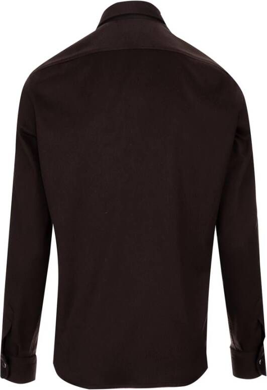 Kiton Klassieke Overhemden Bruin Heren