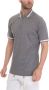 Kiton Polo Met Korte Mouwen En Halve Rits Grijs Heren - Thumbnail 2