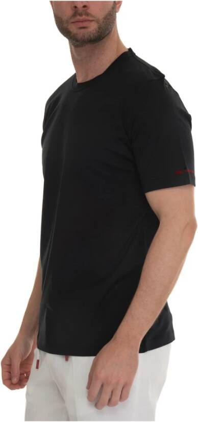 Kiton Stijlvolle Katoenen T-shirt Zwart Heren