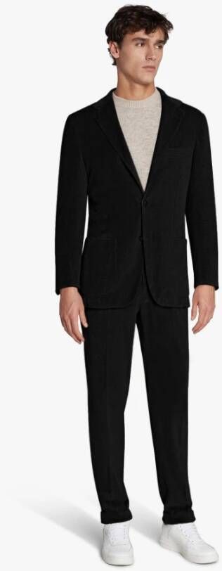 Kiton Stijlvolle Single Breasted Suit Zwart Heren