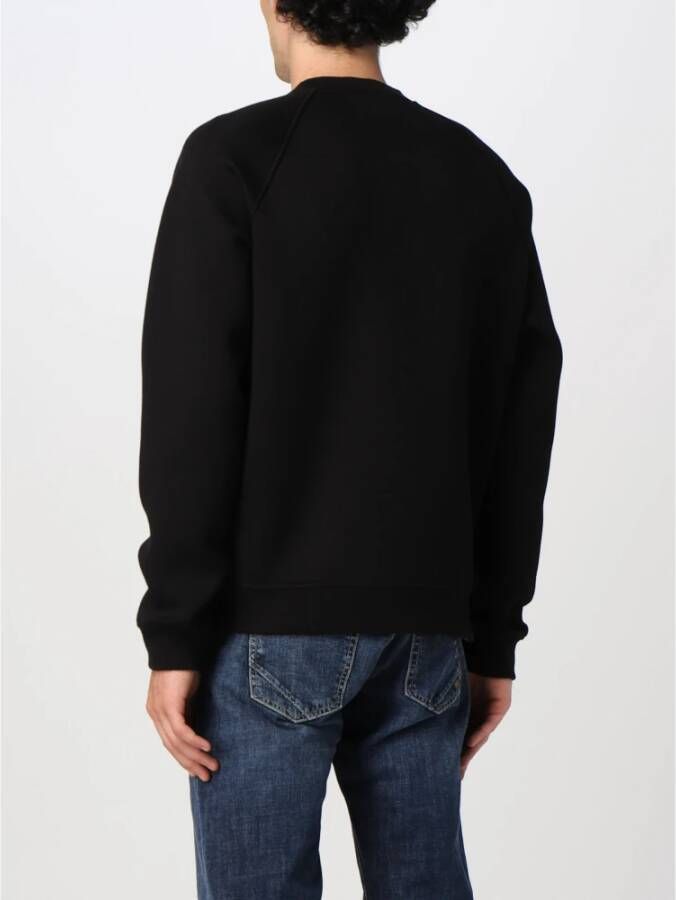 Kiton Stijlvolle Heren Crew Neck Sweatshirt Zwart Heren