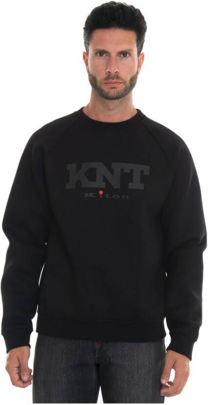 Kiton Umm0305 4 Stijlvol Model Zwart Heren