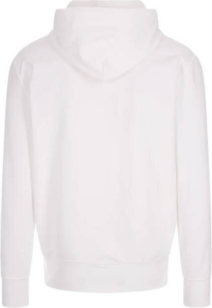 Kiton Witte Katoenen Hoodie met Bedrukt Logo Wit Heren