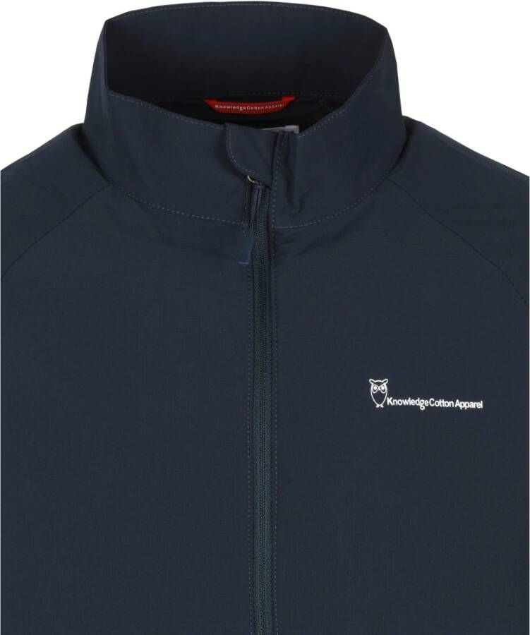 Knowledge Cotton Apparel Basswood Jas Blauw Heren