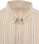 Knowledge Cotton Apparel KnowledgeCotton Apparel Overhemd Streep Beige Heren - Thumbnail 3