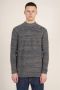Knowledge Cotton Apparel KnowledgeCotton Apparel Trui Yarn Blauw Meerkleurig Heren - Thumbnail 3