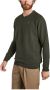 Knowledge Cotton Apparel KnowledgeCotton Apparel Trui Field Donkergroen Groen Heren - Thumbnail 5
