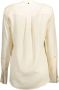 Kocca Witte Lyocell Shirt met Mandarin Kraag White Dames - Thumbnail 2