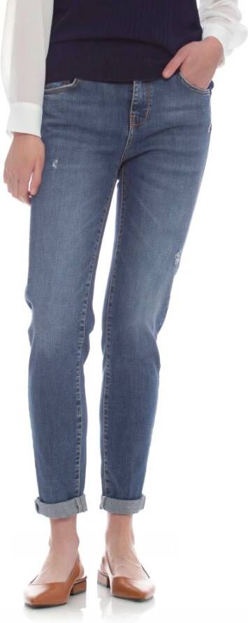 Kocca Donkere Skinny Jeans Blauw Dames