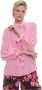 Kocca Elegant blouse with bow detail on the cuffs Pink Dames - Thumbnail 2