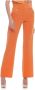 Kocca Elegante broek met hoge taille en knopen Oranje Dames - Thumbnail 2