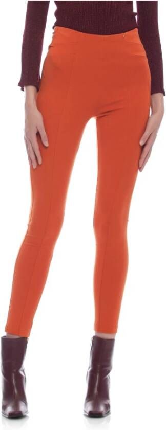 Kocca Elegante Skinny Viscosebroek Oranje Dames