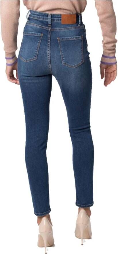 Kocca Moderne Vrouw Skinny Jeans Blauw Dames