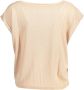 Kocca Stijlvolle Mouwloze T-Shirt met Boothals Beige Dames - Thumbnail 2