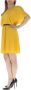 Kocca Gele V-hals jurk voor vrouwen Yellow Dames - Thumbnail 2