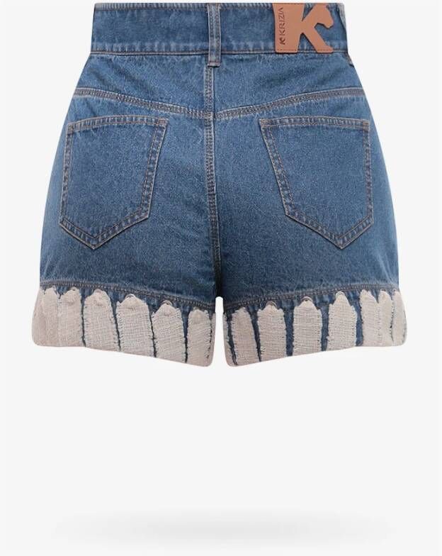 Krizia Short Shorts Blauw Dames