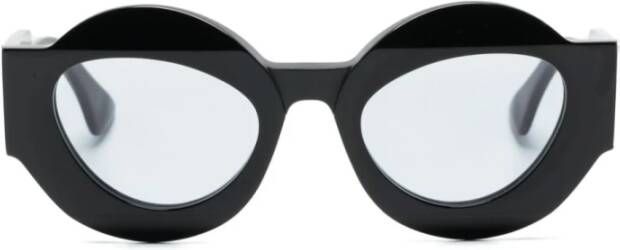 Kuboraum Zwarte zonnebril voor dagelijks gebruik Black Dames