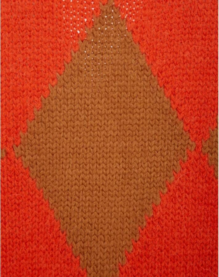 La DoubleJ Argyle Cardigan Stijlvol en Comfortabel Meerkleurig Dames