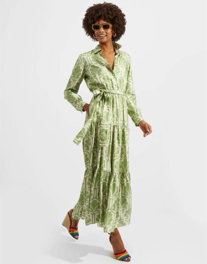 La DoubleJ Bellini Dress Groen Dames