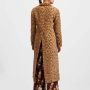 La DoubleJ Elegant Wool-Silk Duster Coat Bruin Dames - Thumbnail 2