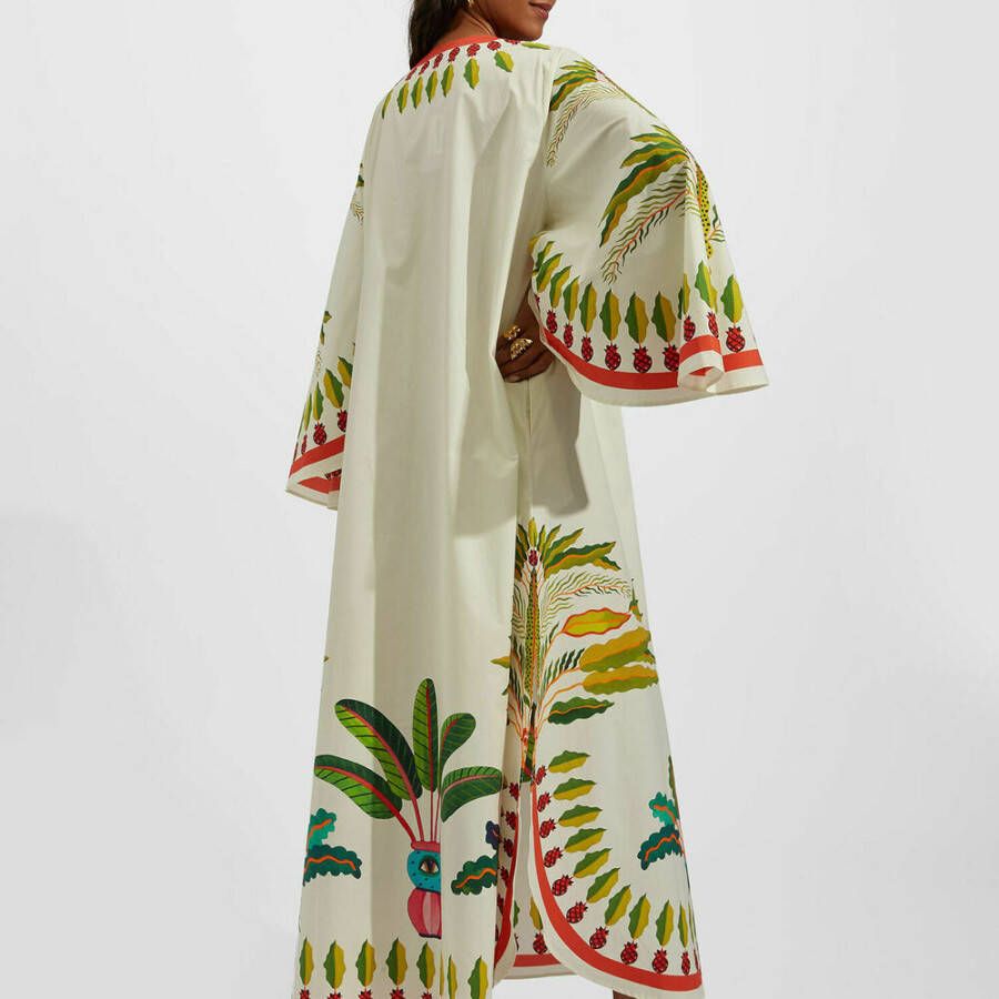 La DoubleJ Vliegende Jurk (Placée) Soul Leisure Collectie Beige Dames