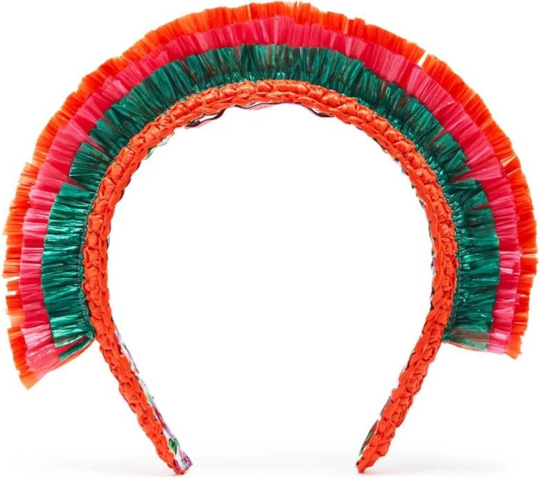 La DoubleJ Boho Strand Haarband Oranje Dames