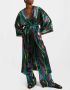 La DoubleJ Feestelijke Kimono met Regenboog Pailletten Groen Dames - Thumbnail 2