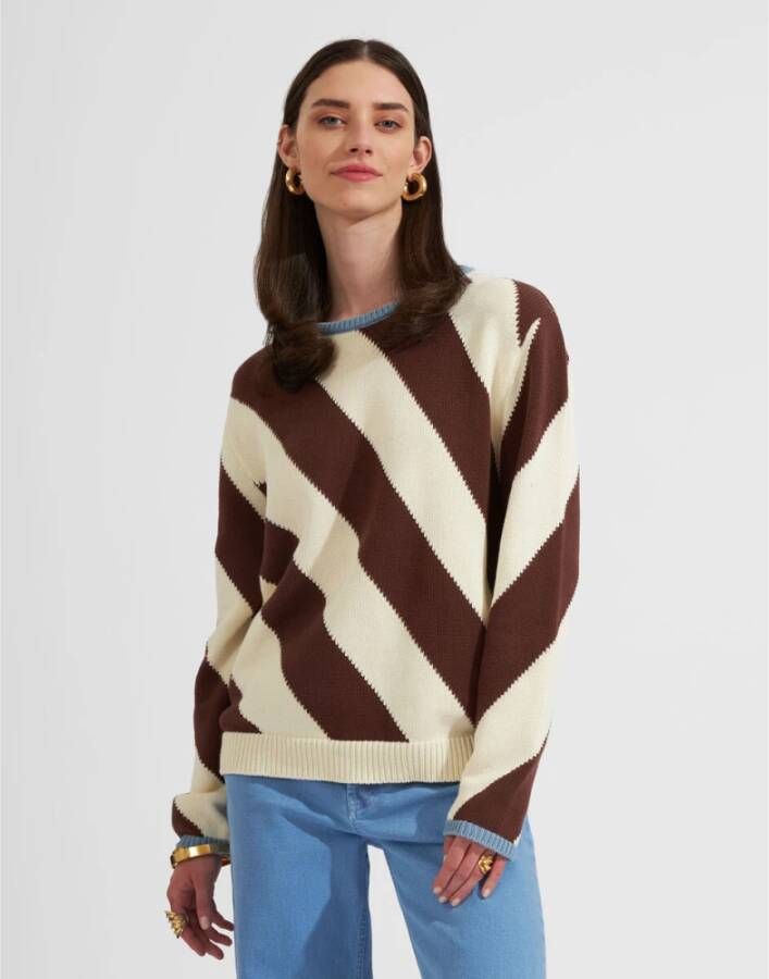 La DoubleJ Veneziana Sweater Bruin Dames