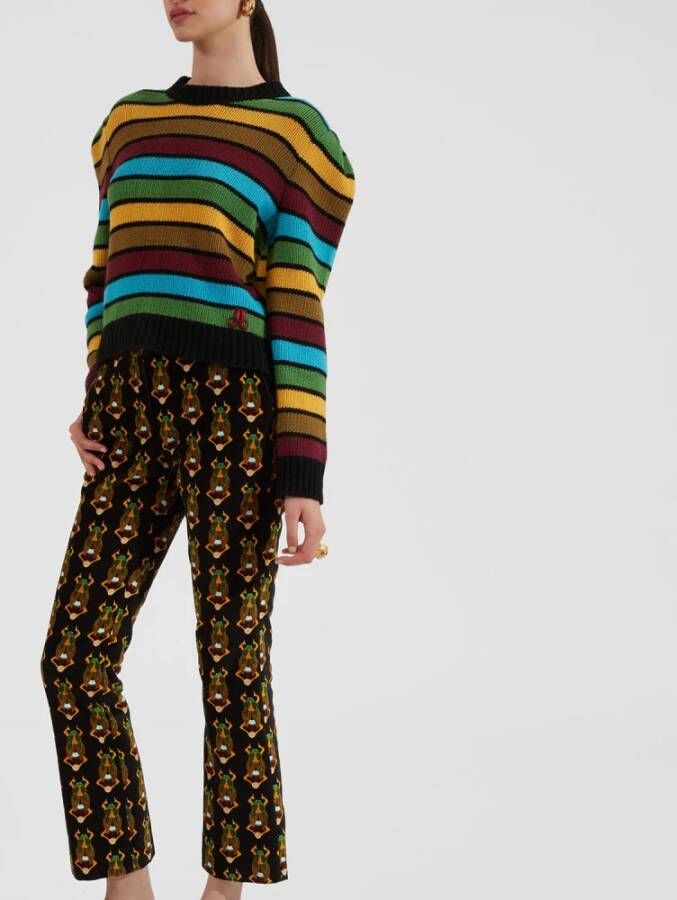 La DoubleJ Luxe regenboog gestreepte trui Meerkleurig Dames