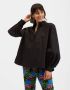 La DoubleJ Romantische Poet Blouse Black Dames - Thumbnail 2