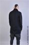 La Haine Inside Us Stijlvolle Oversized Trui met Decoratieve Stiksels Black Heren - Thumbnail 1