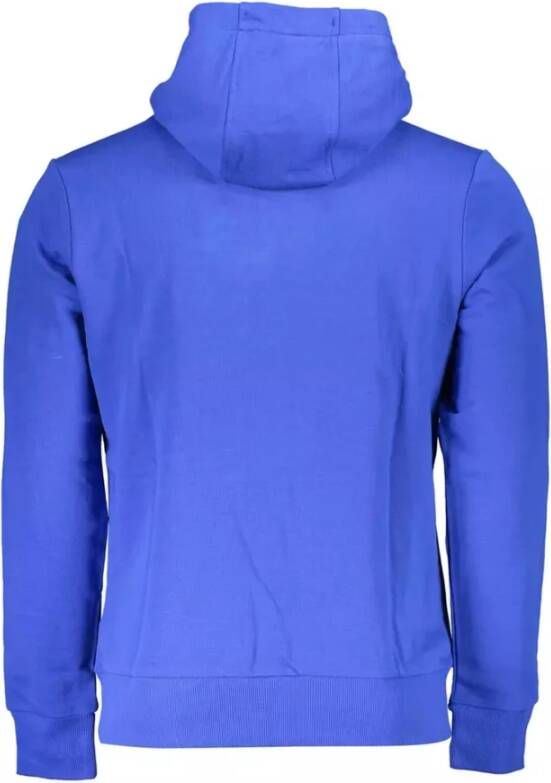 LA MARTINA Blauwe Geborduurde Hoodie Blauw Heren