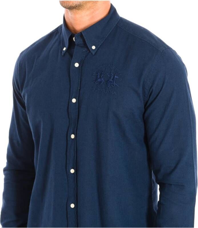 LA MARTINA Casual Shirts Blauw Heren