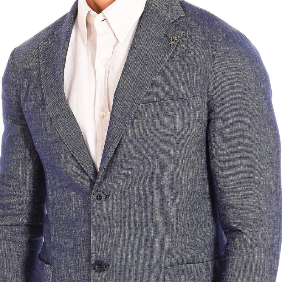 LA MARTINA Formal Blazerjas Blauw Heren