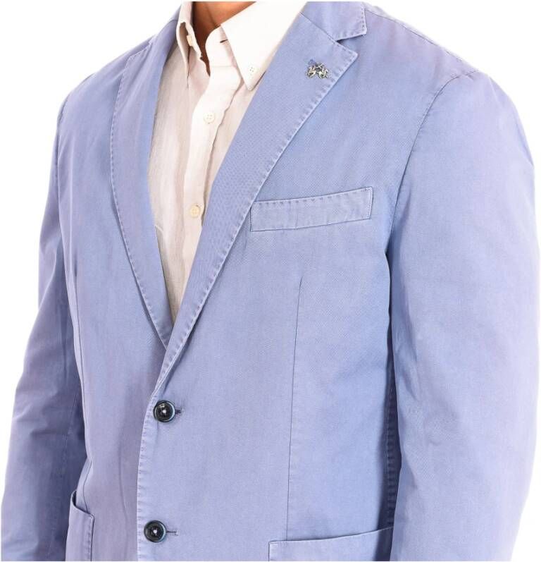 LA MARTINA Formal Blazers Blauw Heren