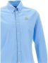 LA MARTINA Slim Fit Lichtblauw Overhemd met Knoopsluiting Blue Heren - Thumbnail 3