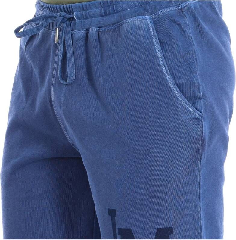 LA MARTINA Groene Katoenen Sportshorts Blue Heren